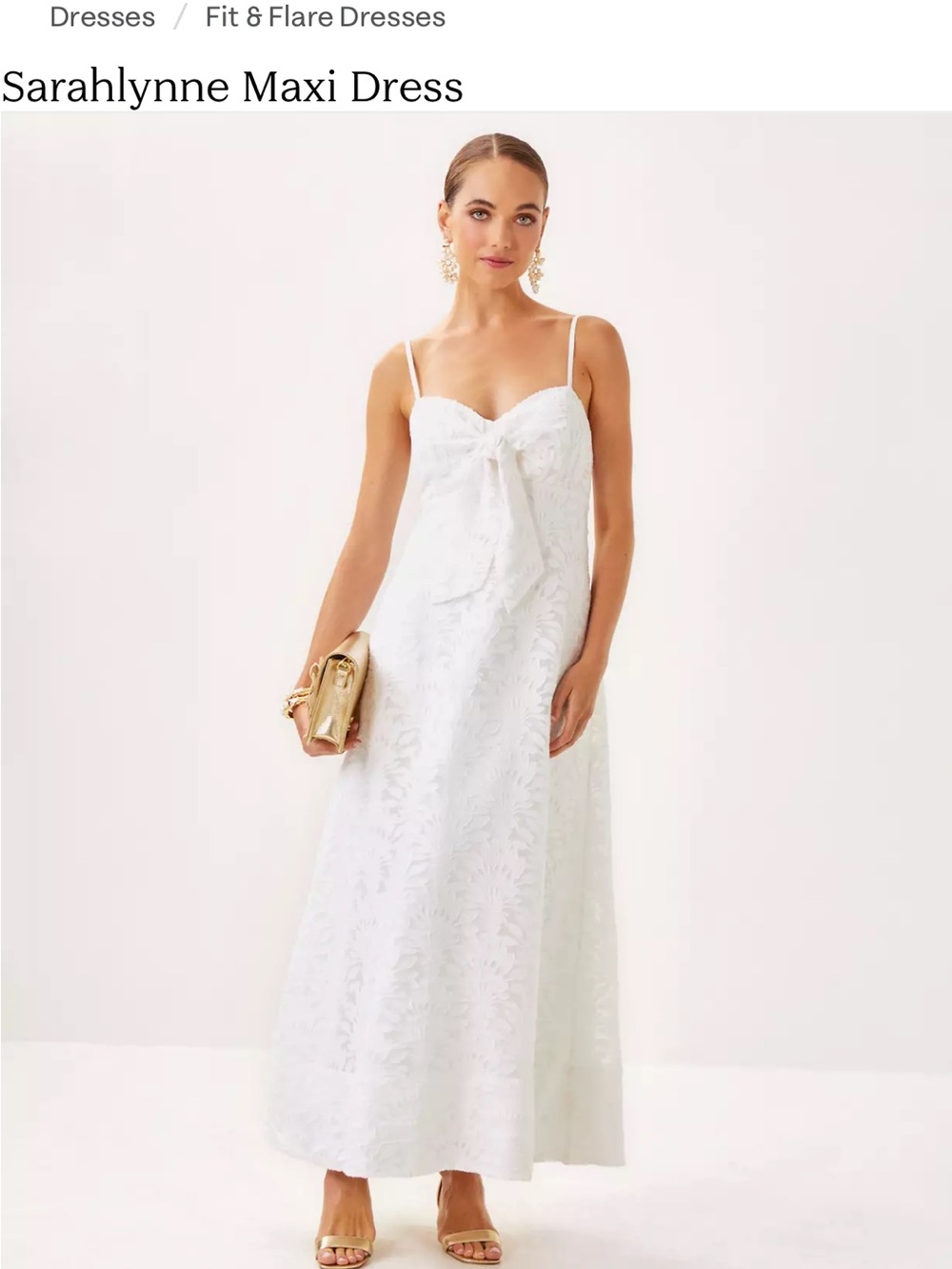 Lilly Pulitzer White Sarahlynne Lace Maxi Dress